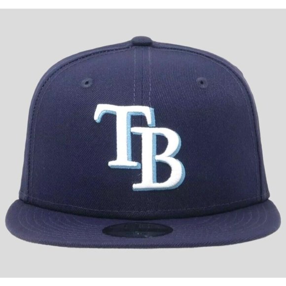 Tampa Bay Rays New Era 9Fifty Cap MLB Navy Blue Snapback Hat Baseball - Picture 2 of 7